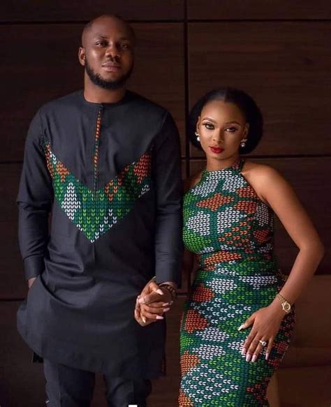 African Couples Matching Outfit African Matching Couple Garments Ankara Couple Wear