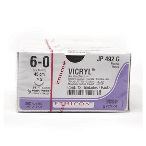 Sutura Vicryl Recubierta Ethicon Chile Dgmed