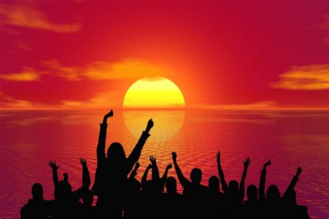 Download Sunset Party People Royalty Free Stock Illustration Image Pixabay