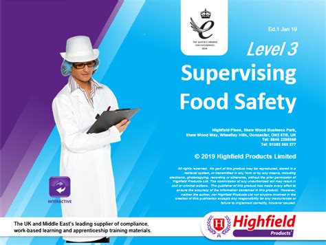 Highfield Level 3 Award In Food Safety In Catering Rqf Horizon Risk