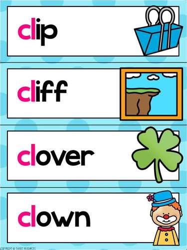 Blends Phonics No Prep Printables For Cl By Tweet Resources Tpt