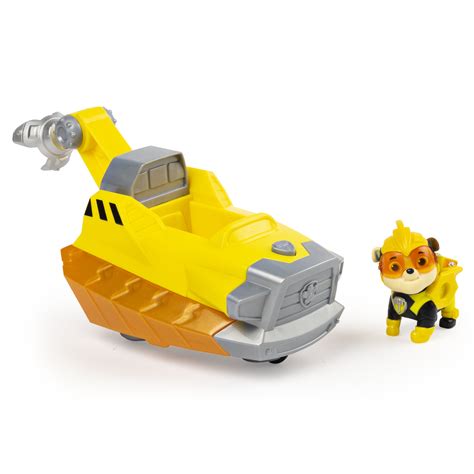 Paw Patrol Mighty Pups Charged Up Rubbles Deluxe Vehicle With Lights