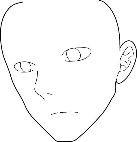 Male Anime Face Outline By Juliannanc On Deviantart