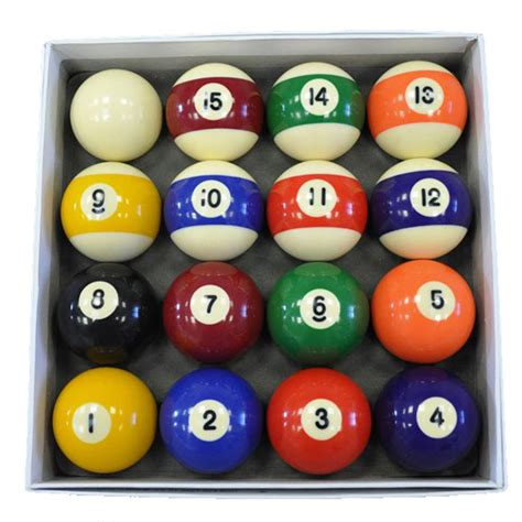 Spots And Stripes Pool Balls Set 2 Inch Uk Size Home Games