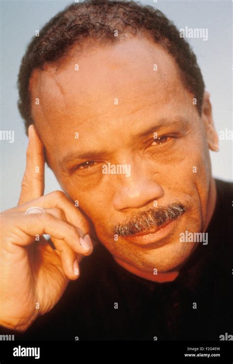 Quincy Jones Promotional Photo Of Us Record Producer In 1990 Stock