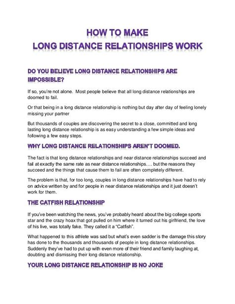 Destroy The Distance How To Make Long Distance Relationships Work