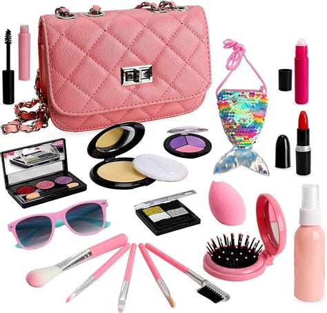 Pretend Makeup Girls Cosmetic Toys Fake Make Up Kit Pretend Make Up