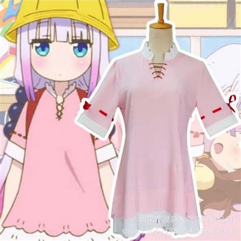 Miss Kobayashis Dragon Maid Kamui Kanna Cosplay Costumes Chiffon