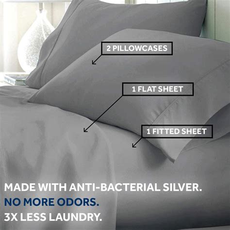 Miracle Antibacterial Sheets Silver Infused Bed Sheets That Prevents