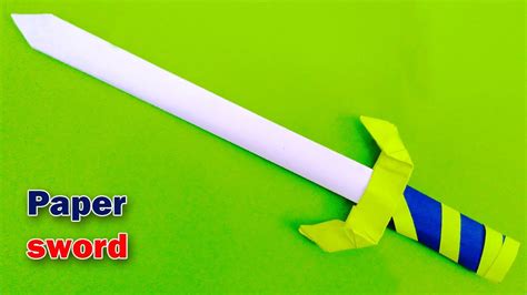 Paper Sword Easy Step By Step How To Make A Paper Sword Origami