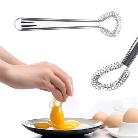 Stainless Steel Hand Egg Beater Mixer Manual Egg Sauce Smooth Cream