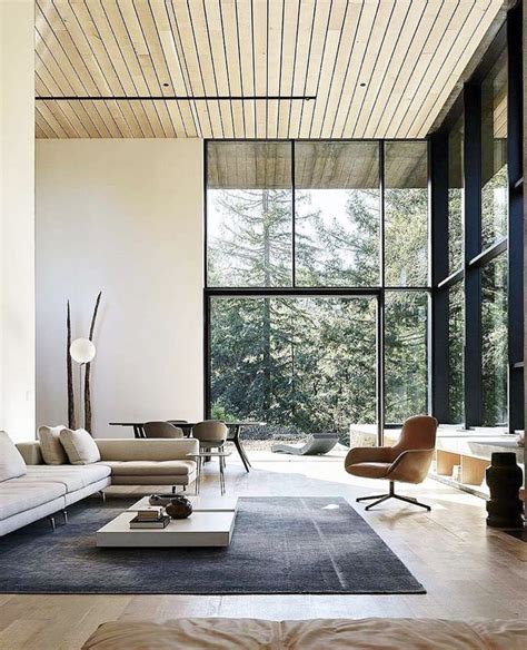 I Like How This Living Room Has A Double Height Ceiling Contemporary
