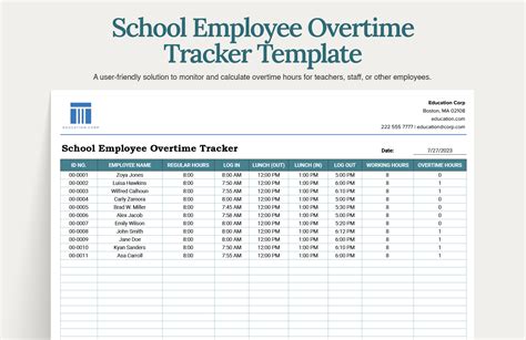 Overtime Sheet Template 14 Free Word Pdf Format Download