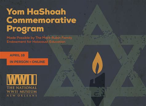 Yom HaShoah Commemorative Program The National WWII Museum New Orleans