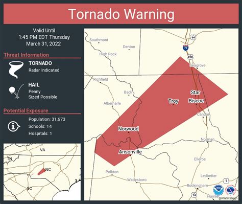 Nws Tornado On Twitter Tornado Warning Including Troy Nc Norwood Nc
