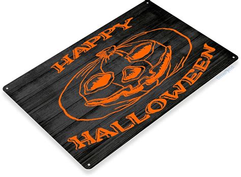 Happy Halloween Sign B438 Tinworld Holiday Signs