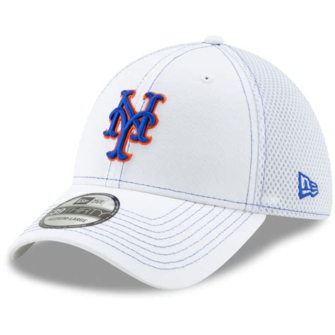 New Era New York Mets White Team Neo 39thirty Flex Hat