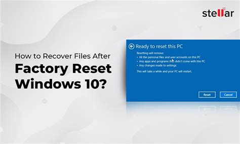 How To Recover Files After Factory Reset Windows Quick Fix Vrogue