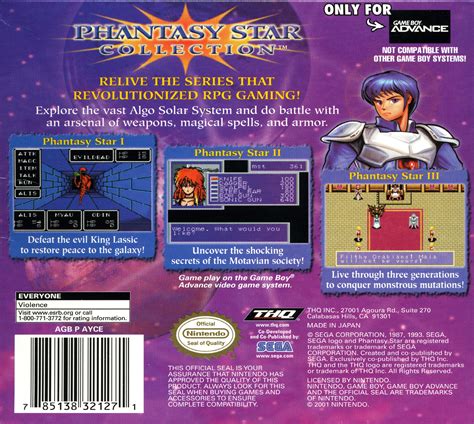 Phantasy Star Collection Details Launchbox Games Database