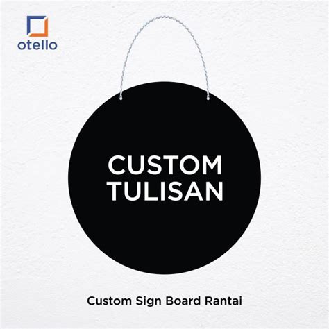 Jual Custom Sign Board Rantai Akrilik Papan Nama Ruangan Petunjuk