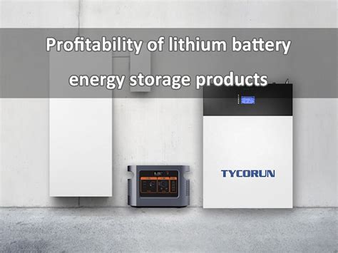 Profitability Of Lithium Battery Energy Storage Products Tycorun Energy
