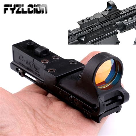 Tactical Red Dot Sight Scope Ex Element Seemore Railway Reflex C More Red Green Illumination