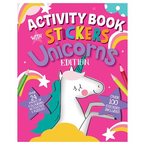 unicorn activity book with stickers