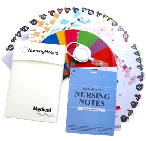 Nursing Notes 60 High Yield Pocket Nursing Reference Card Set