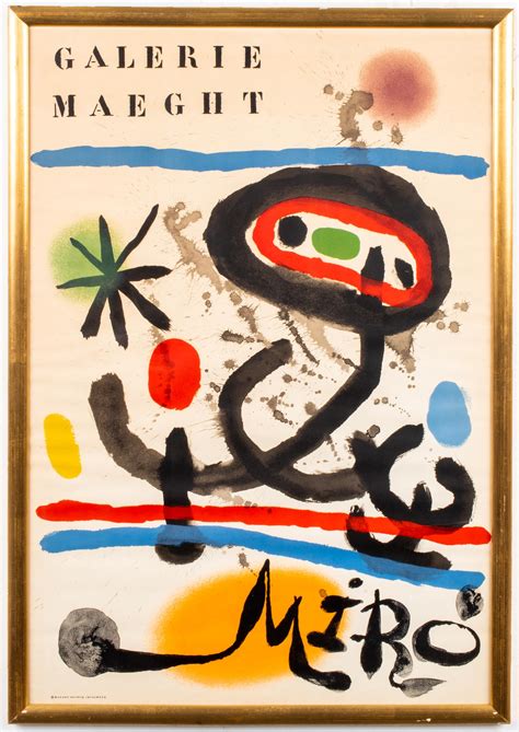 Sold Price Joan Miro Galerie Maeght Exhibition Poster Invalid Date Est