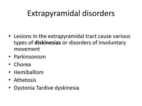 Ppt Extrapyramidal Tracts And Motor Neuron Lesions Powerpoint