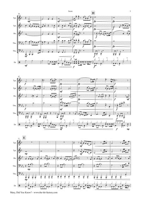 In order to write a review on digital sheet music you must first have purchased the item. Mary Did You Know Pentatonix Style Brass Quintet Music Sheet Download - TopMusicSheet.com