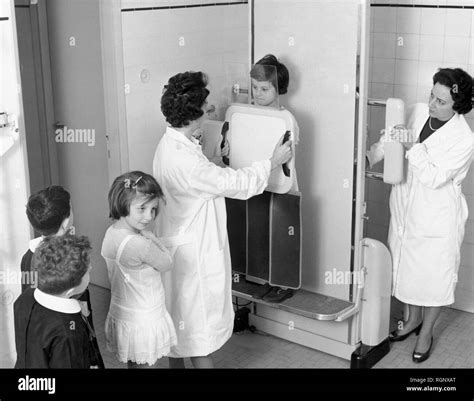 Medical Examination At School 1961 Stock Photo Alamy