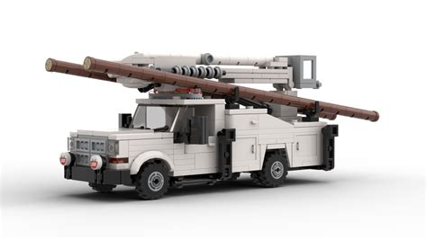Lego Moc Dodge Power Utility Truck By Yellowlxf Rebrickable Build