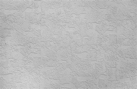 White Wall Covered With Decorative Plaster Stock Photo Image Of