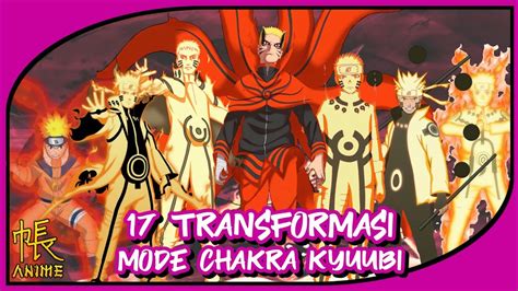 Bahas Lengkap 17 Transformasi Mode Chakra Kyuubi Dari Ekor 1 Sampai