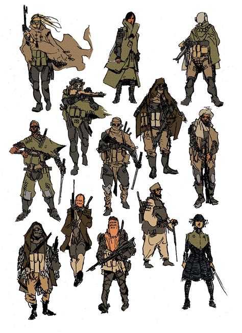 Post Apocalyptic Fashion Sci Fi Concept Art Concept Art Drawing