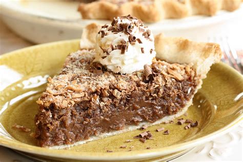 These chocolatey lumps of happiness are actually good for you, and they are winning when it comes to low calorie dessert recipes. No. 32 - German Chocolate Pie - Saving Room for Dessert