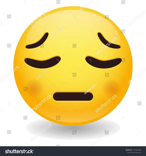 Pensive Emoji Kawaii Face Saddened By 库存矢量图（免版税）1727287645