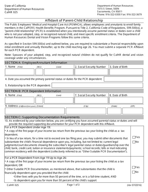 Form Calhr025 Fill Out Sign Online And Download Fillable Pdf