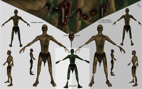 Low Poly Zombie 3d Model And Texture By Ameshin On Deviantart