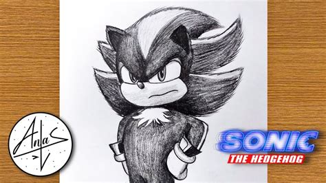 How To Draw Shadow The Hedgehog Sonic 2 Sketch Art Lesson Step By