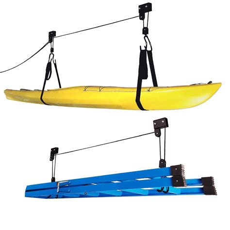Kayak Hoist Lift Garage Storage Canoe Hoists 125 Lb Capacity Two 2