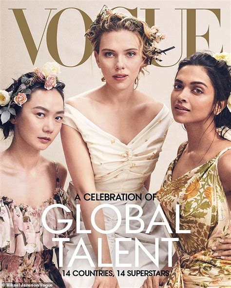 Scarlett Johansson Shares A Group Vogue Cover Which Celebrates Female