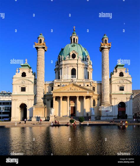 Karlskirche St Charless Church Vienna Austria Stock Photo Alamy