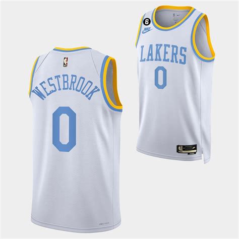 Russell Westbrook 2022 23 Lakers Classic Edition Jersey White