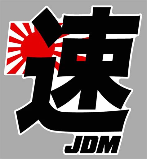 Jdm Kanji Japan Flag Rising Sun Drift Cm Autocollant Sticker Ja Eur Picclick Fr