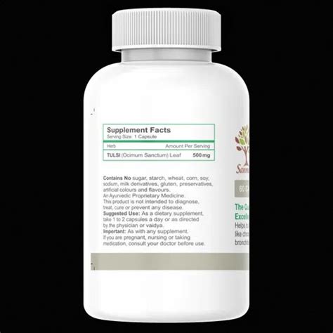 Ocimum Sanctum Tulsi Extract Capsule 500 Mg At Best Price In Indore