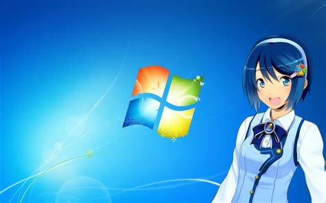 Fondos De Pantalla Windows 7 Madobe Nanami Chicas Anime Pelo Azul