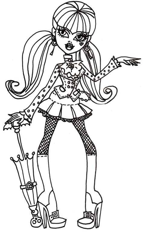 Free Printable Monster High Coloring Pages Free Draculaura Coloring Sheet