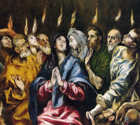 El Greco Pentecost 1610 at Prado Museum Madrid Spain Pentecôte El